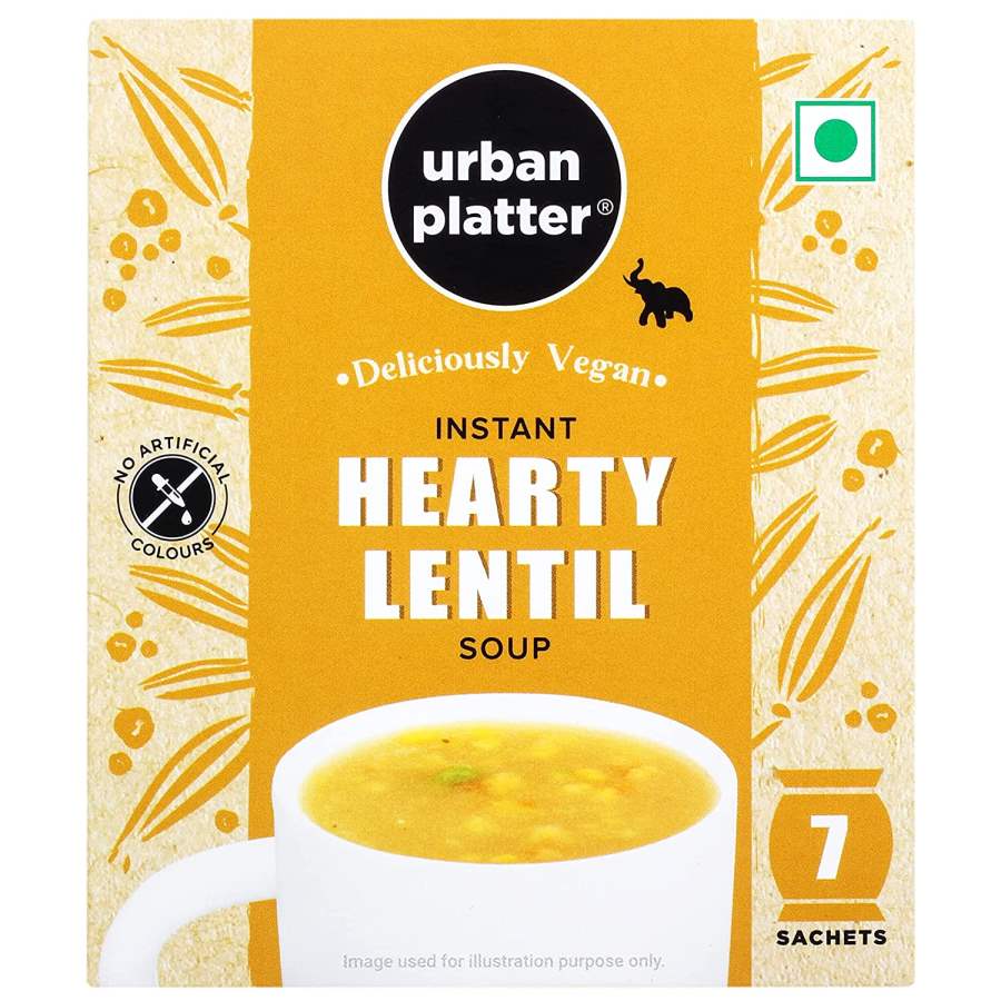 Urban Platter Vegan Instant Hearty Lentil Cup Soup - 112 GM