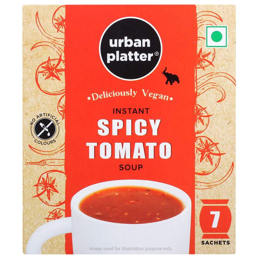 Urban Platter Vegan Instant Spicy Tomato Cup Soup - 140 GM