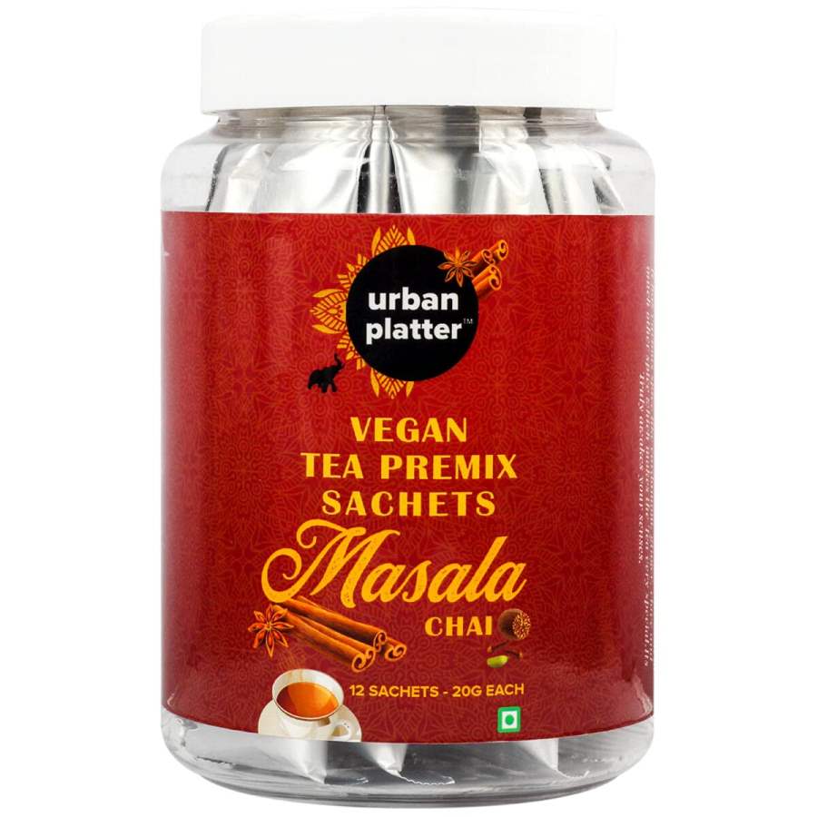 Urban Platter Vegan Tea Premix Sachets, Masala Chai - 240 GM