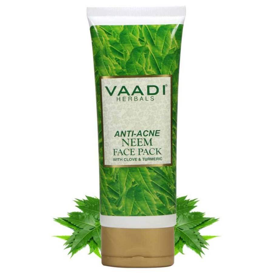 Vaadi Herbals Anti Acne Neem Face Pack with Clove and Turmeric - 120 GM