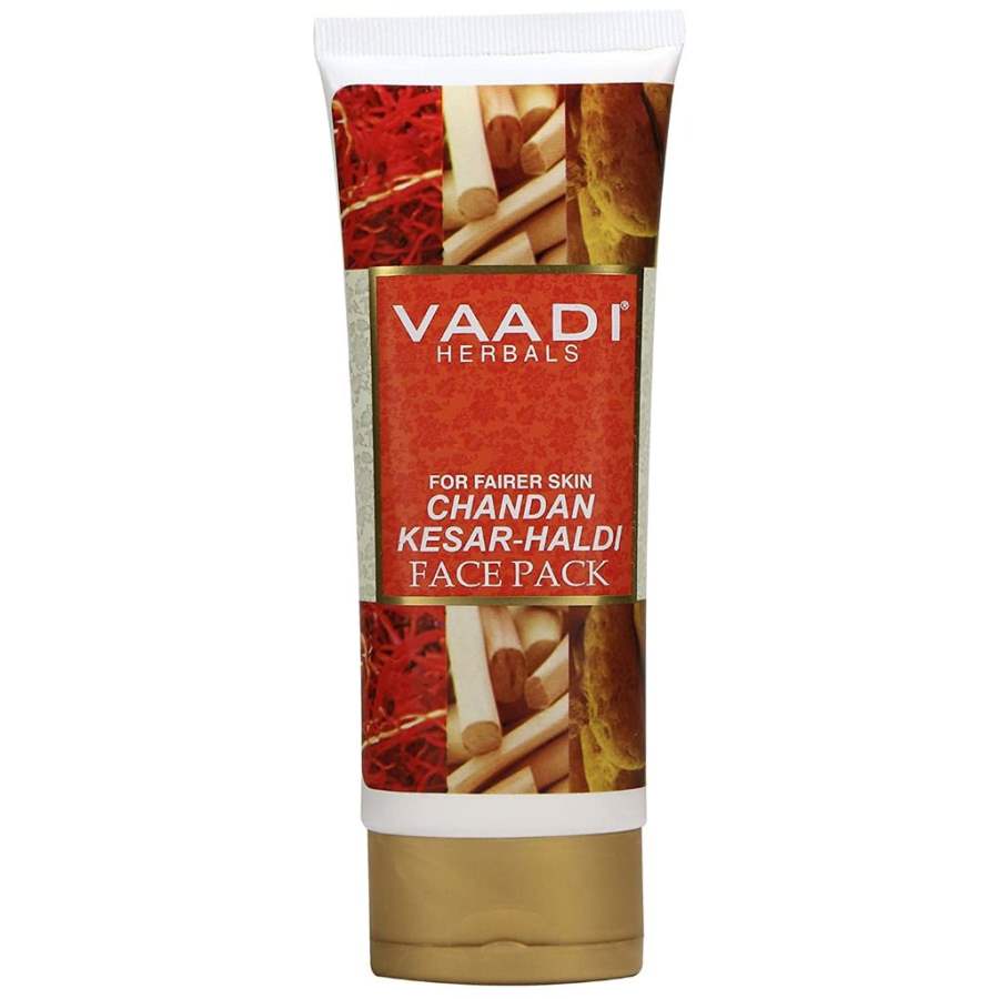 Vaadi Herbals Chandan Kesar Haldi Fairness Face Pack - 120 GM