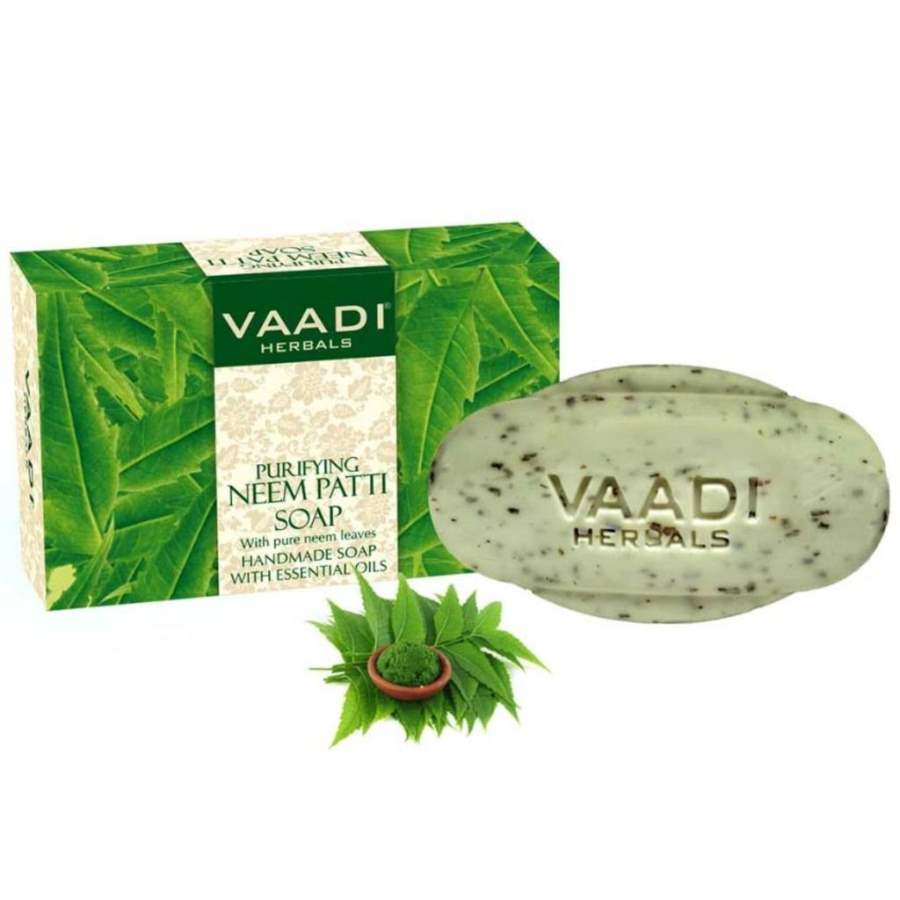 Vaadi Herbals Neem Patti Soap Contains Pure Neem leaves - 75 GM