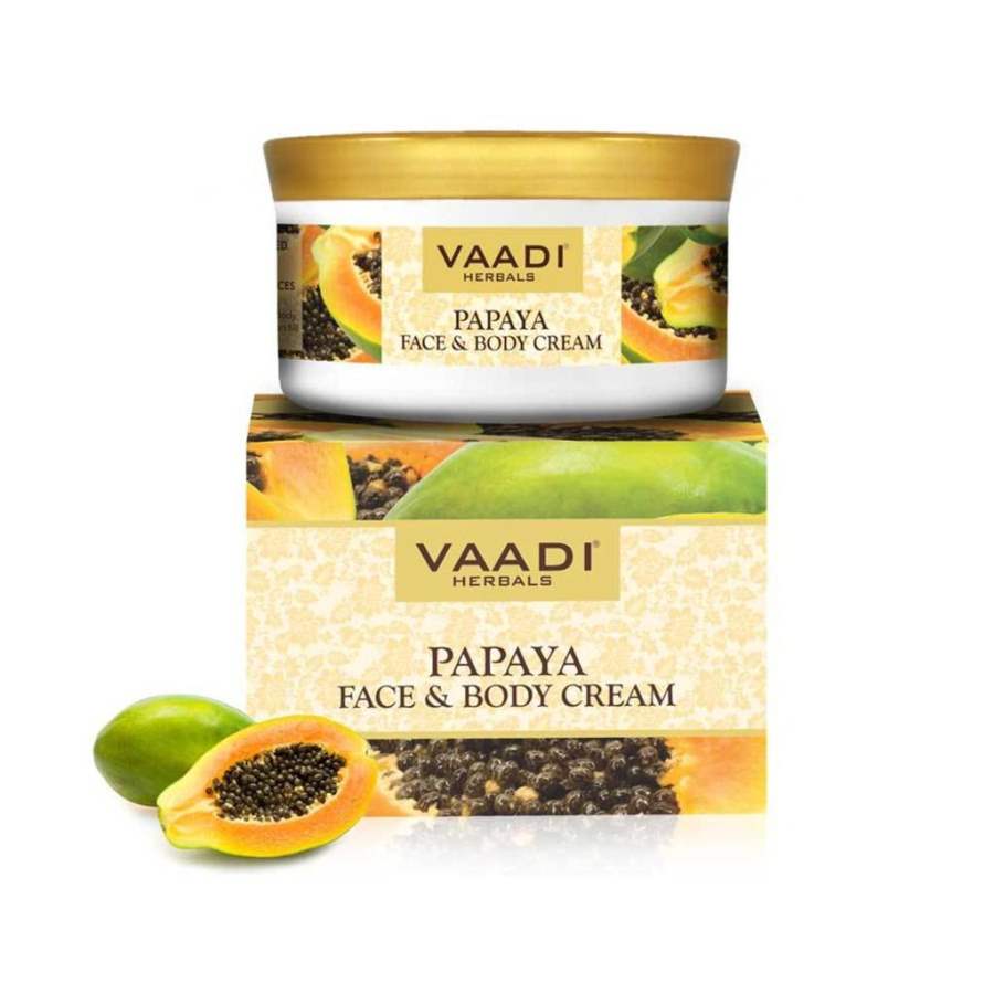 Vaadi Herbals Papaya Face and Body Cream - 150 GM