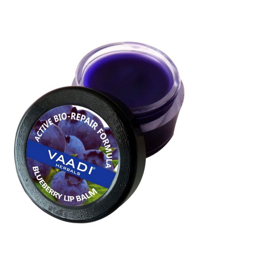 Vaadi Herbals Blueberry Lip Balm  - 40 gm (4 * 10 gm)