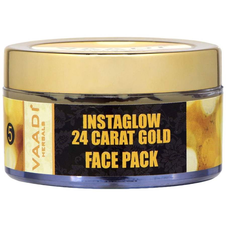 Vaadi Herbals 24 Carat Gold Face Pack Vitamin E and Lemon Peel - 70 GM