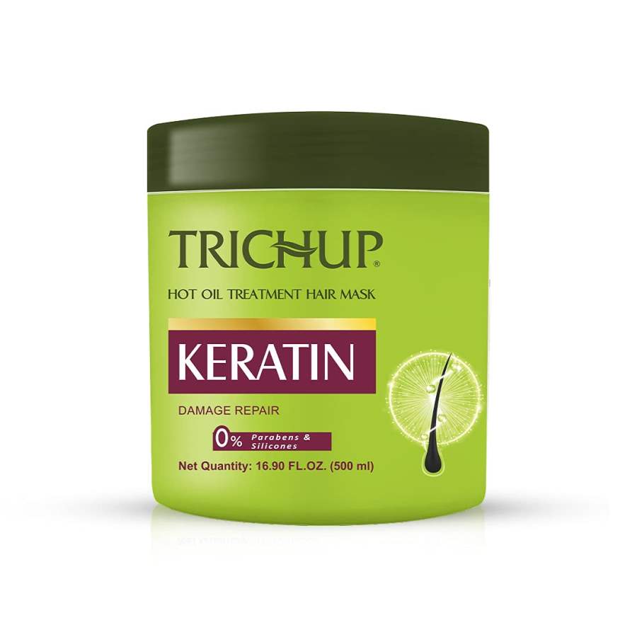 Vasu Pharma Trichup Keratin Hot Oil Treatment Hair Mask For Flexible, Strong & Manageable Hair - 500 ML