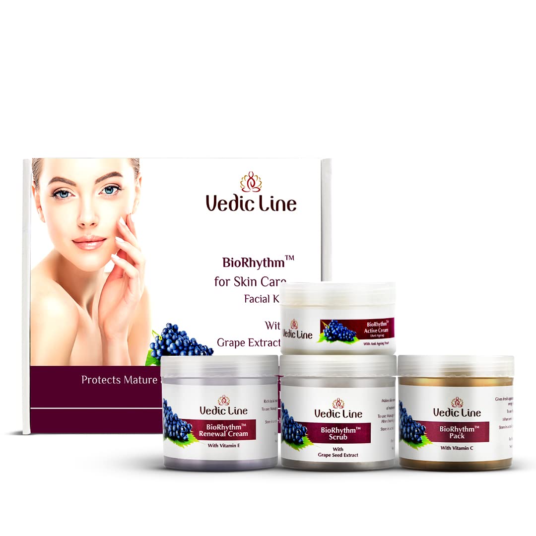 Vedic Line Bio Rhythm Anti Aging Skin Care Facial Kit - 350 ML