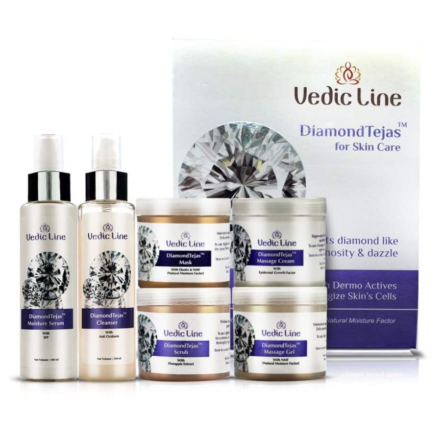 Vedic Line Diamond Tejas Facial Kit Small - 600 ML