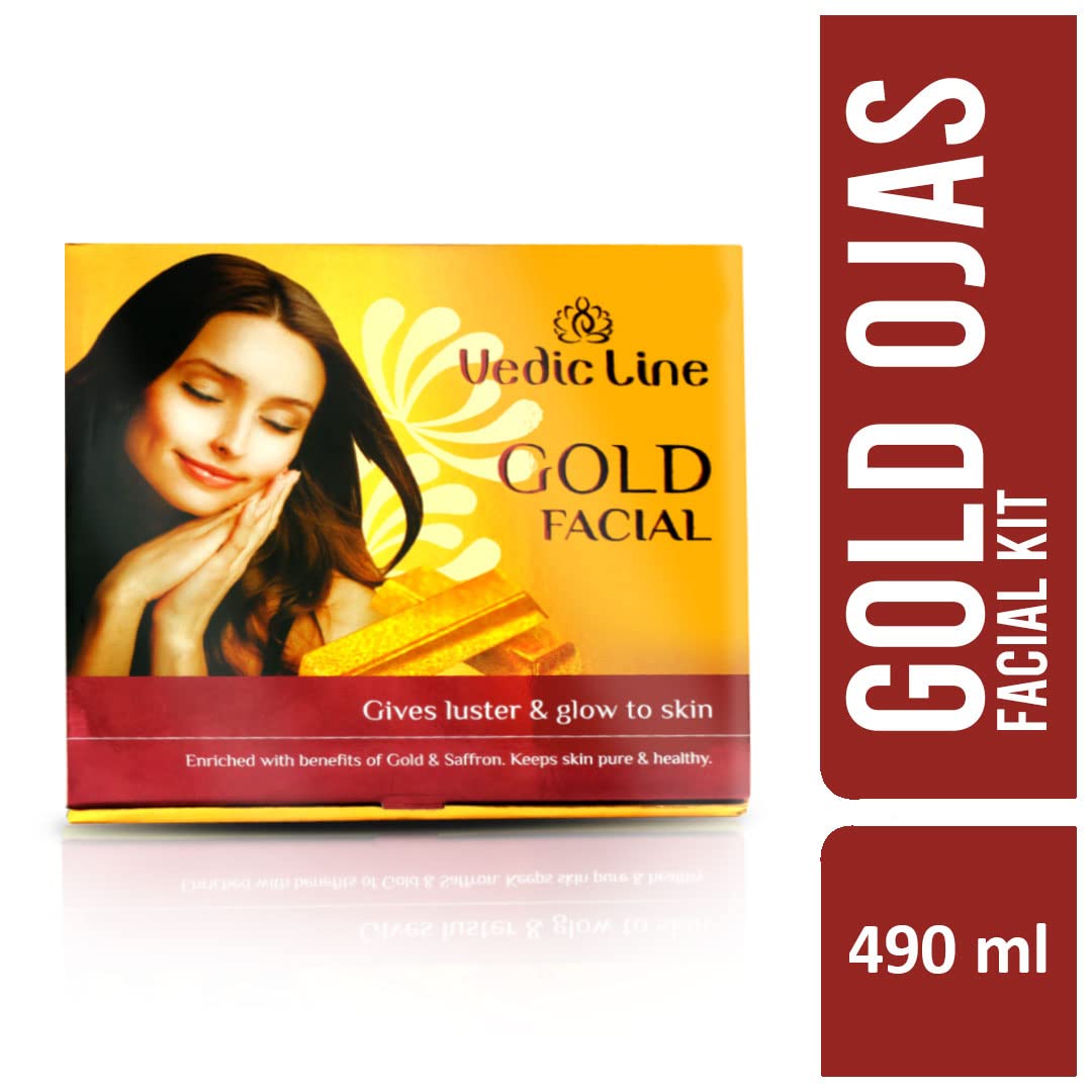 Vedic Line Gold Ojas Facial Kit - 490 ML