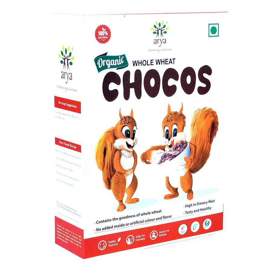 Arya Farm Arya farm Organic Children's Cereals Whole Wheat Chocos - 400 GM