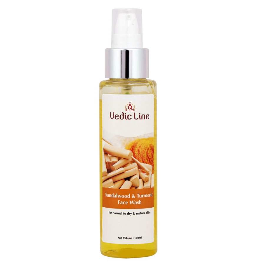 Vedic Line Sandalwood & Turmeric Face Wash - 100 ML