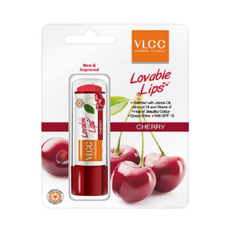 VLCC Lovable Lips Lip Balm - Cherry - 4.5 GM