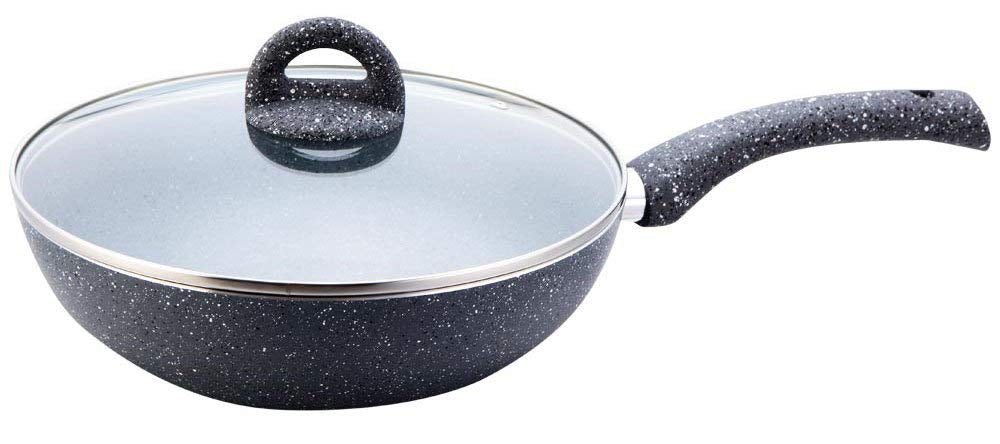 Wonderchef Granite Wok With Lid - 20 CM