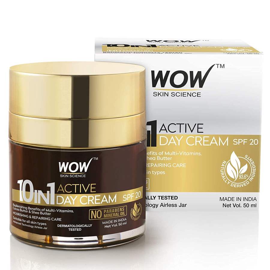 WOW 10 in 1 Active Miracle No Parabens & Mineral Oil Day Cream - 50 ML