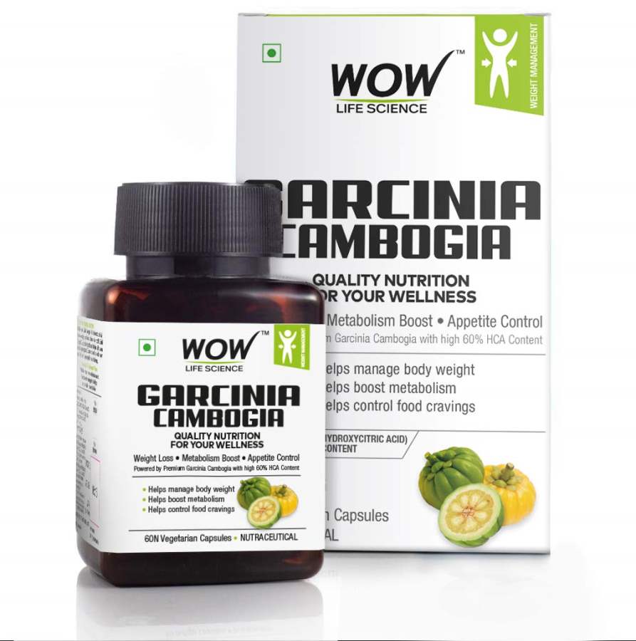 WOW Wow Garcinia Cambogia Capsules - 60 Count