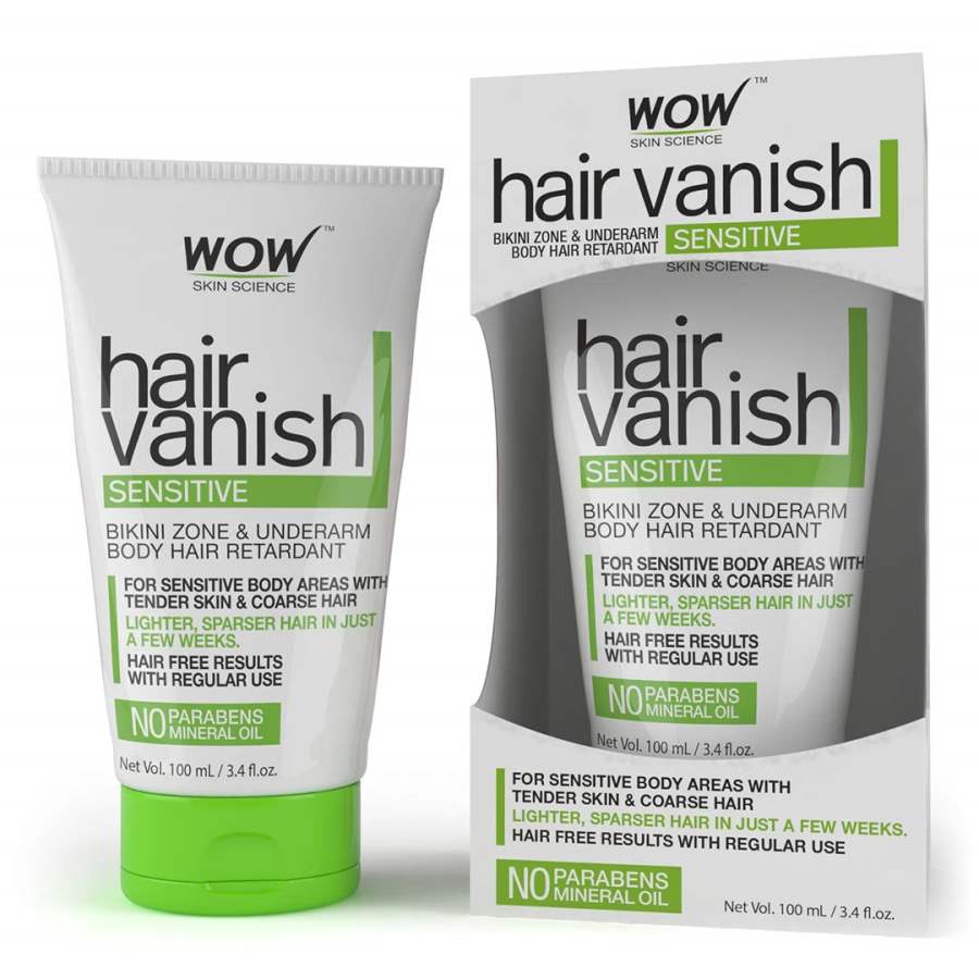 WOW Hair Vanish Sensitive No Parabens and Mineral Oil - 100 ML