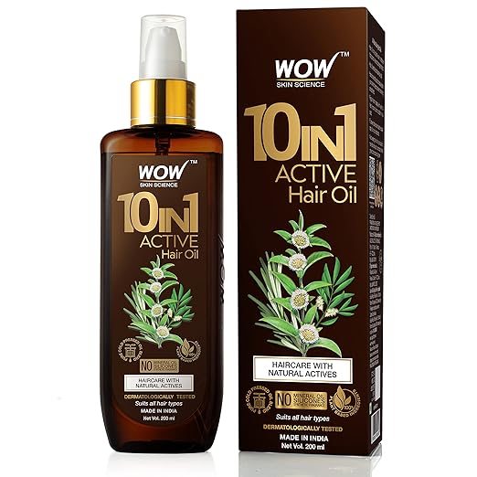 WOW Skin Science 10 in 1 Active Hair Oil - 200 ML