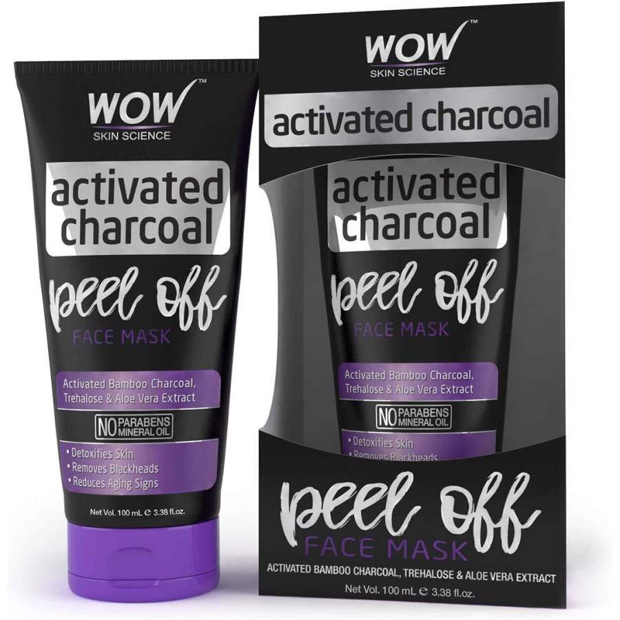 WOW Skin Science Activated Charcoal Face Mask Peel Off - 100 ML