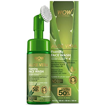 WOW Skin Science Aloe Vera Foaming Face Wash - 150 ML