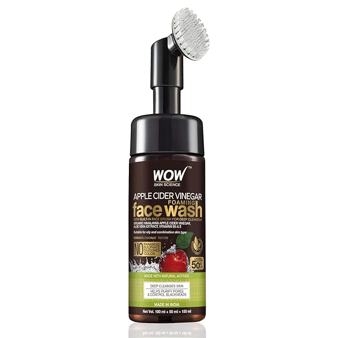 WOW Skin Science Apple Cider Vinegar Foaming Face Wash - 150 ML