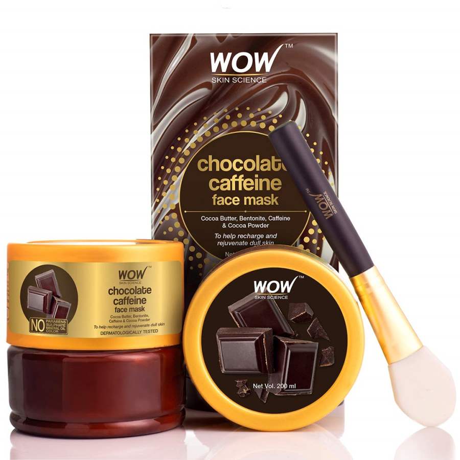 WOW Skin Science Chocolate Caffeine Face Mask - 200 ML