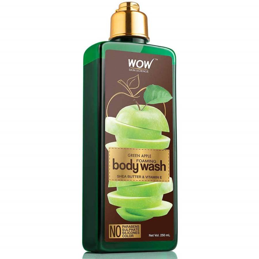 WOW Skin Science Green Apple Foaming Body Wash - 250 ML