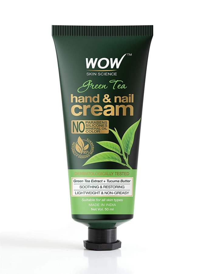 WOW Skin Science Green Tea Hand & Nail Cream - 50 ML