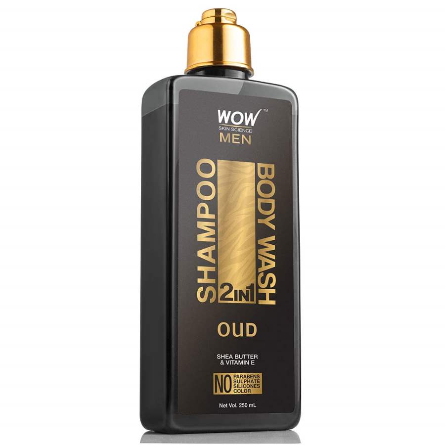 WOW Skin Science Oud 2-In-1 Shampoo + Body Wash - 250 ML