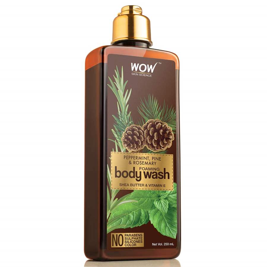 WOW Skin Science Peppermint, Pine & Rosemary Foaming Body Wash - 250 ML