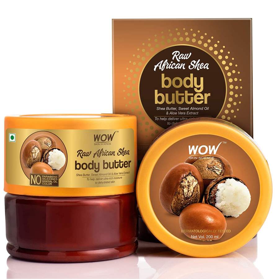 WOW Skin Science Raw African Shea Body Butter - 200 ML