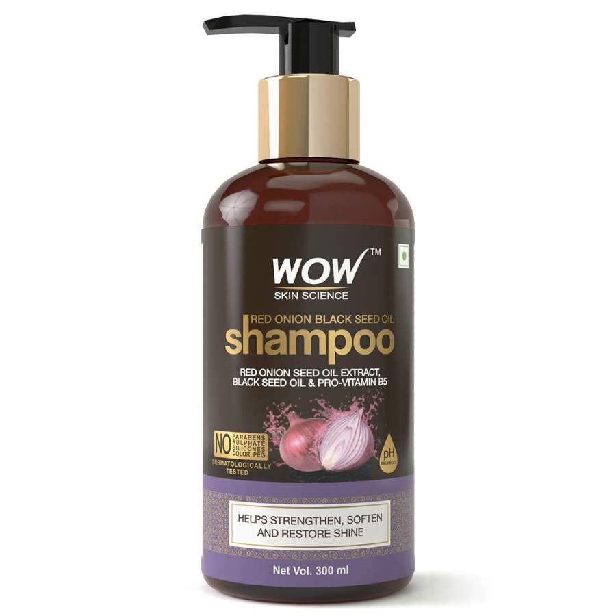 WOW Skin Science Red Onion Black Seed Oil Shampoo - 300 ML