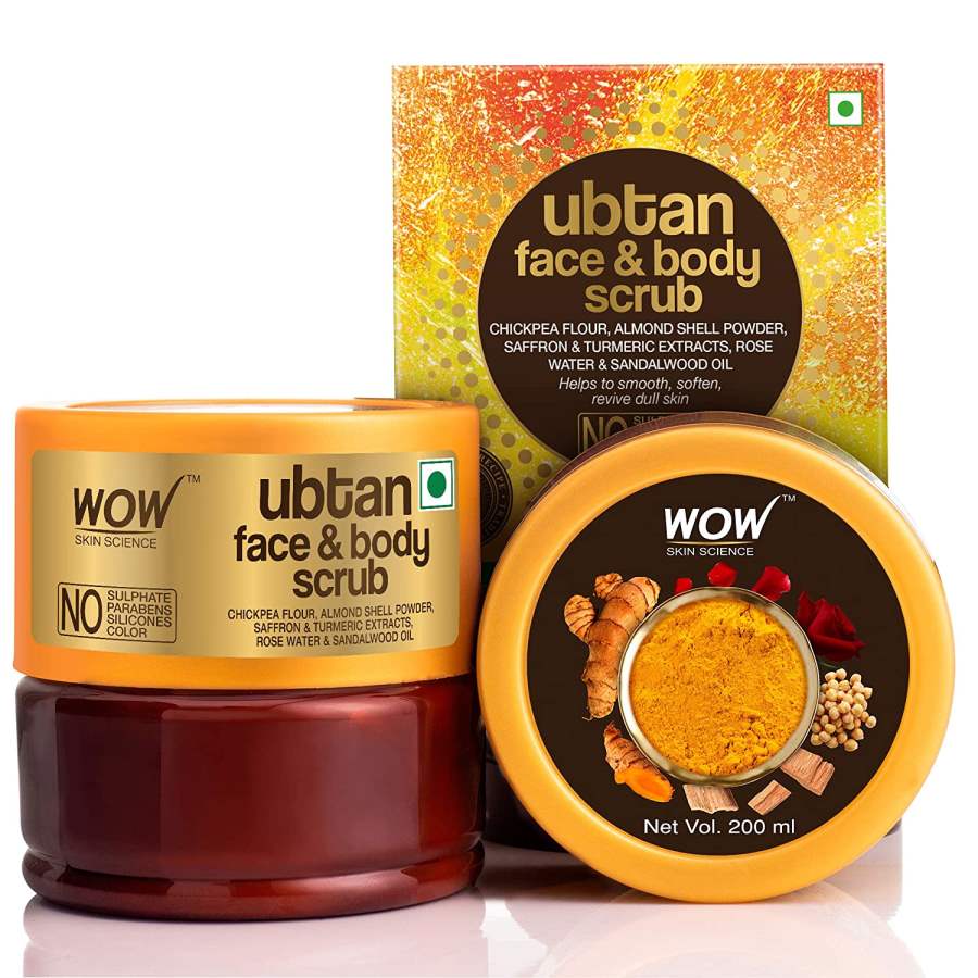 WOW Skin Science Ubtan Face & Body Scrub - 200 ML