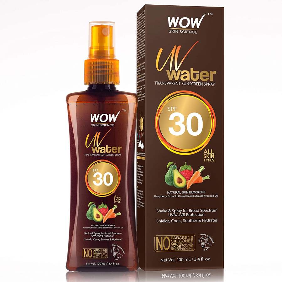 WOW Skin Science UV Water Transparent Sunscreen Spray SPF 30 - 100 ML