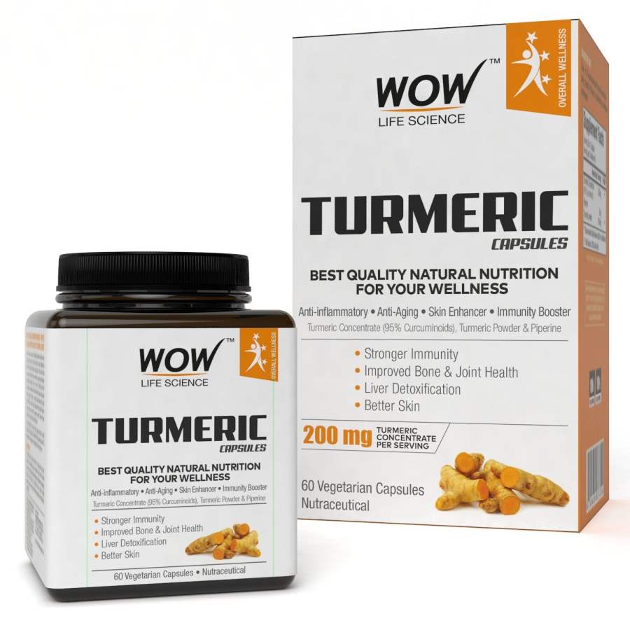 WOW Skin Science WOW Turmeric 200mg - 60 Caps