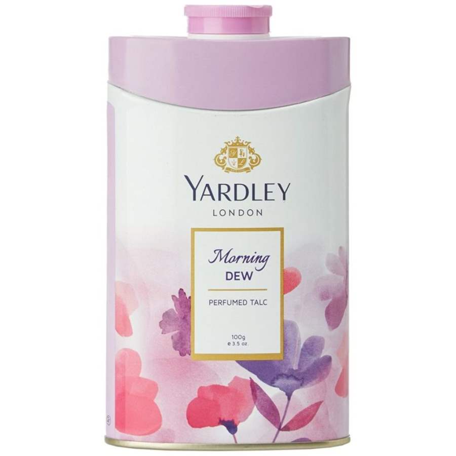 Yardley London Morning Dew Perfumed Talc for Women - 100 GM