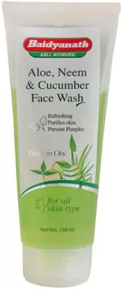 Baidyanath Aloe Neem And Cucumber Face Wash - 100 ML