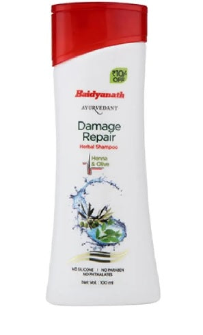 Baidyanath Ayurvedant Damage Repair Herbal Shampoo - 100 ML