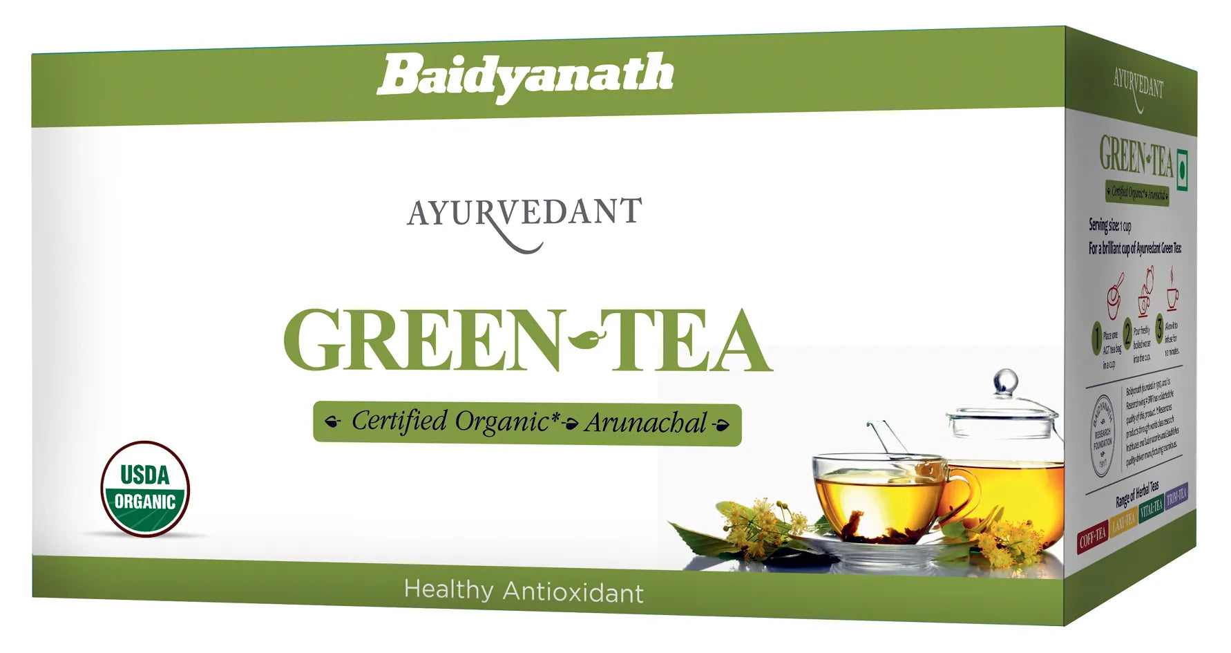 Baidyanath Organic Green Tea (25 Tea Bags)