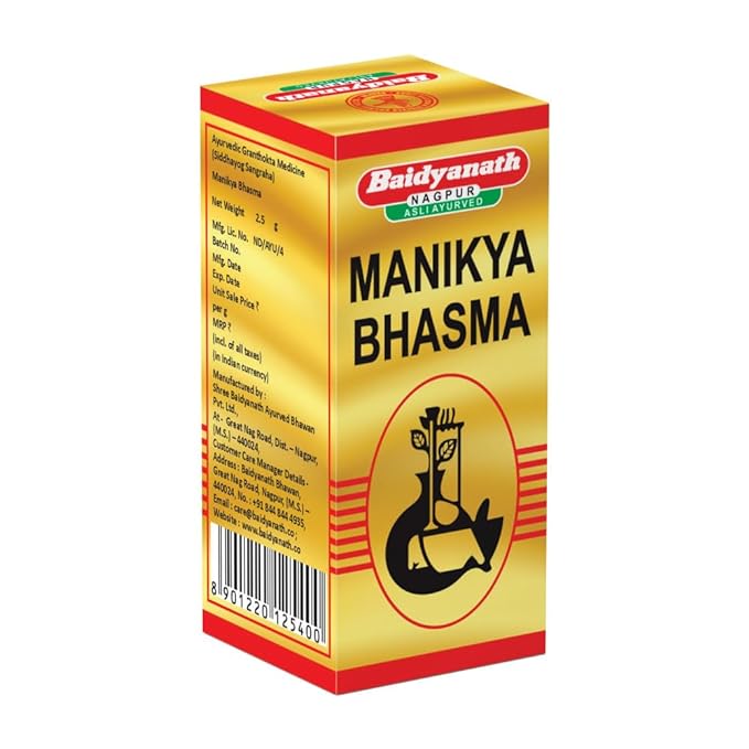 Baidyanath Manikya Bhasma - 2.5 GM