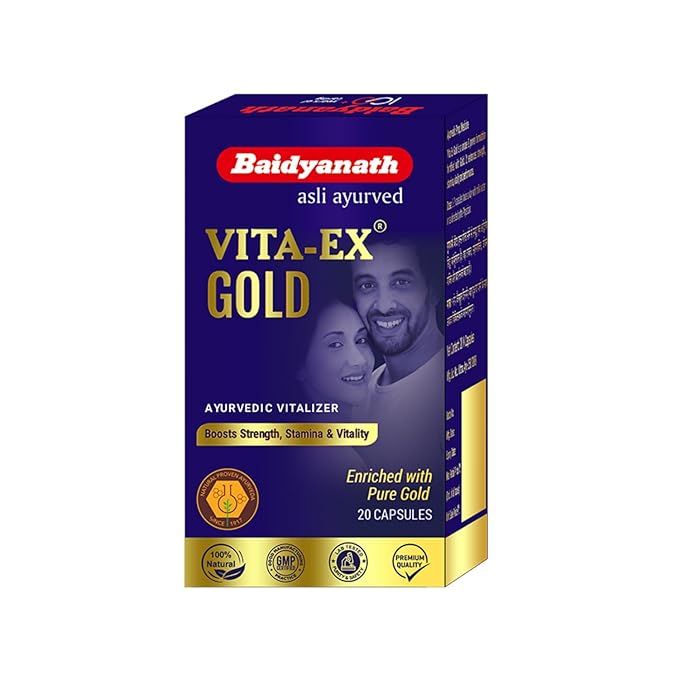 Baidyanath Vita Ex Gold Capsule - 10 Caps