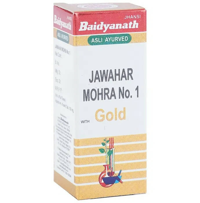 Baidyanath Jawahar Mohra No.1 with Gold - 5 Tabs