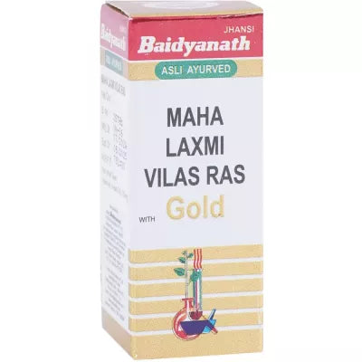 Baidyanath Mahalaxmivilas Ras with Gold - 10 Tabs