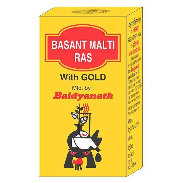 Baidyanath Basant Malti Ras with Gold Tablet - 10 Tabs