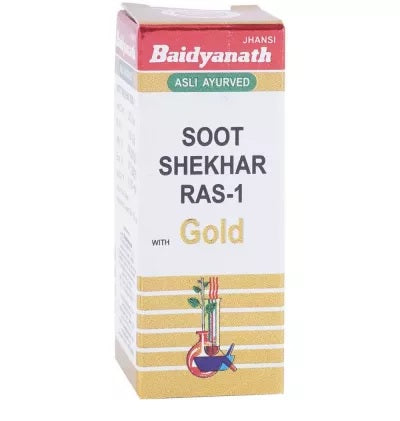 Baidyanath Sootshekhar Ras No. 1 with Gold - 10 Tabs