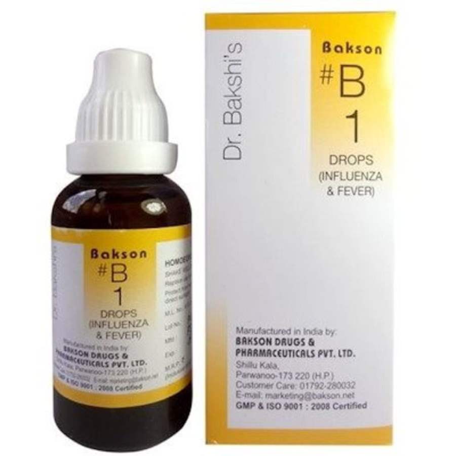 Bakson B1 Influenza and Fever Drops - 30 ML