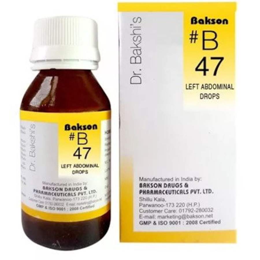 Bakson B47 Left Abdominal Drops - 30 ML