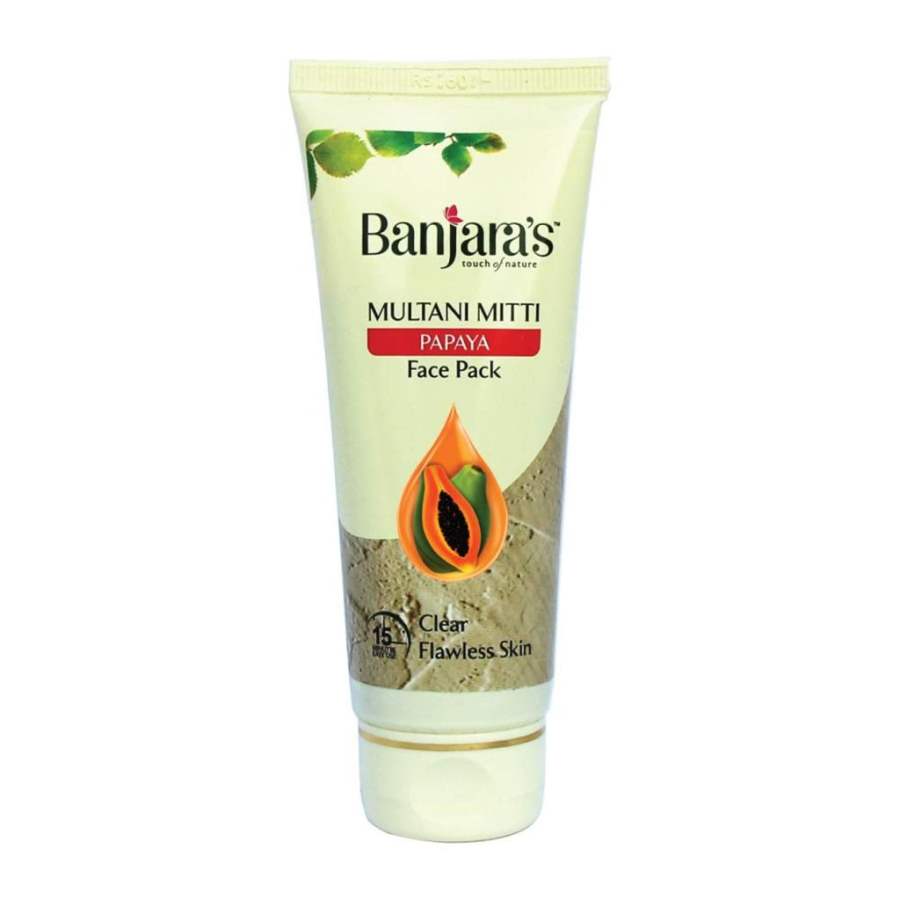 Banjaras Multani Mitti with Papaya Tube Face Pack - 50 GM