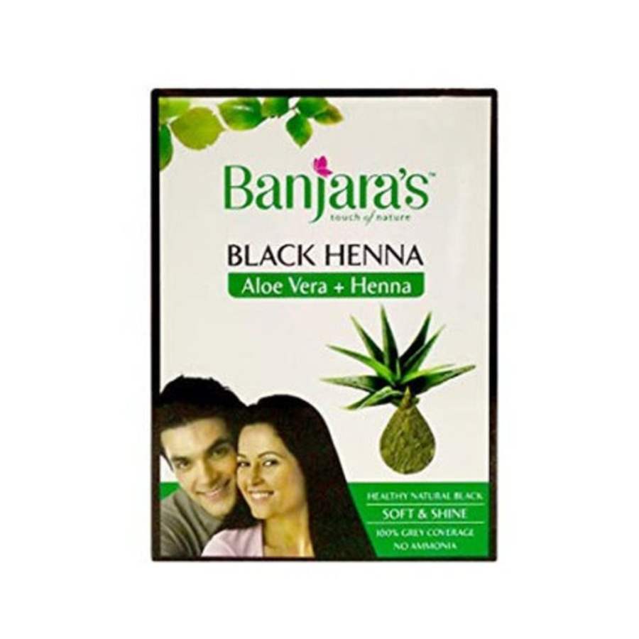 Banjaras Aloe Vera Henna - Black - 50 GM (5 * 10 GM)