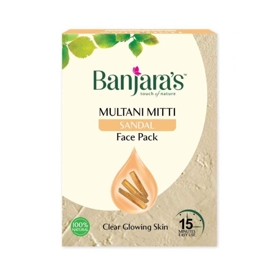 Banjaras Multani with Sandal Face Pack Powder - 300 GM (3 * 100 GM)