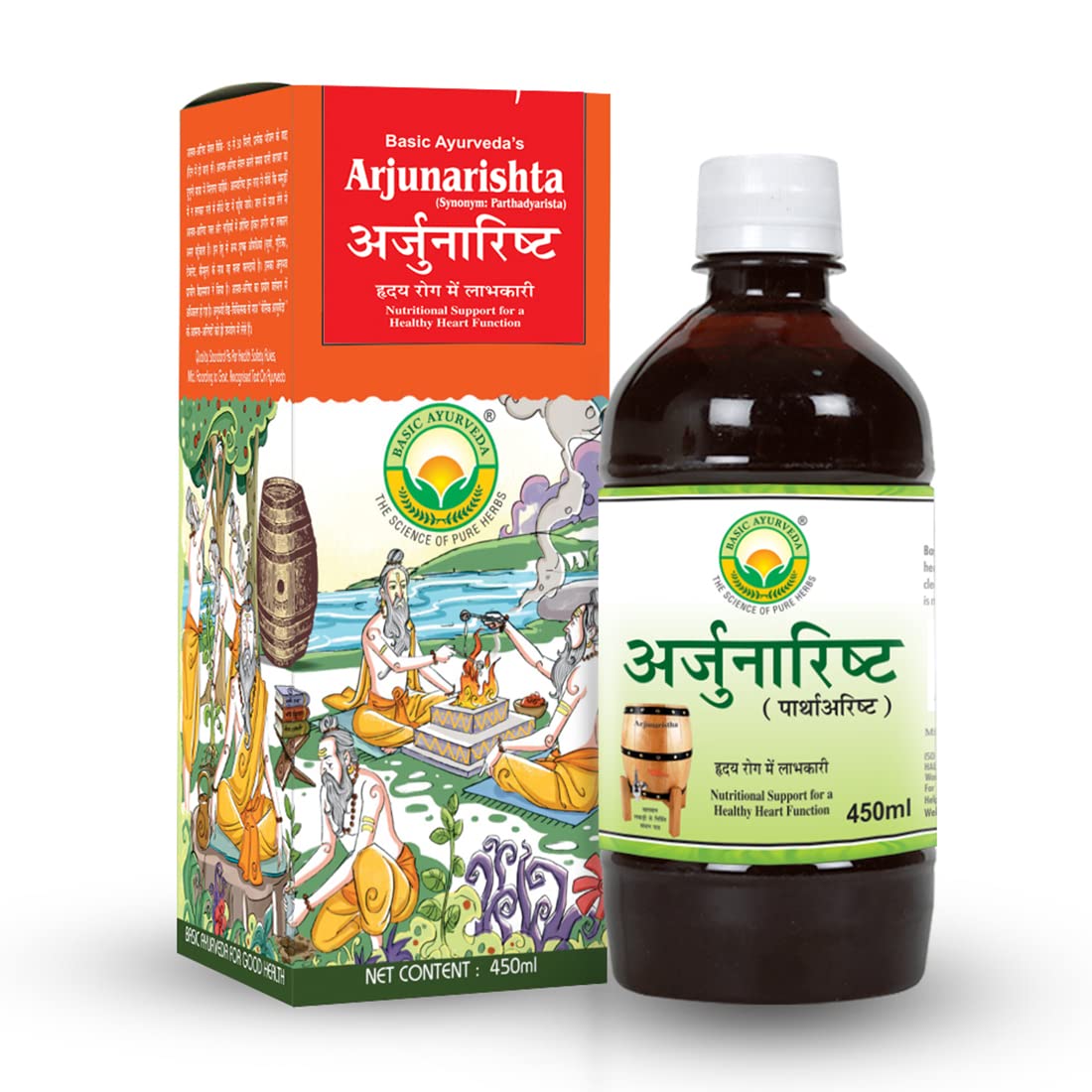 Basic Ayurveda Arjunarishta Syrup - 450 ML